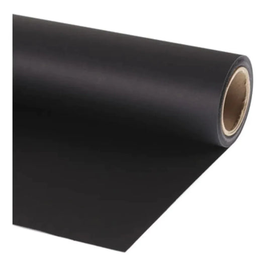 Fondo / Ciclorama de papel marca SAVAGE negro tamaño 2.7 X 11 m y de 1.35 x 11 m