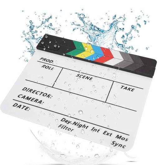 Claqueta de cine 25x30cm, corte para película