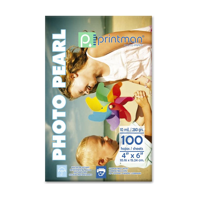 PAPEL PRINTMAN 4X6 PERLA 100H 10MILS 280GRS