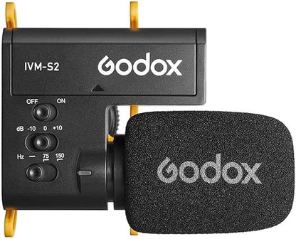 Godox Micrófono compacto multifuncional de escopeta IVM-S2