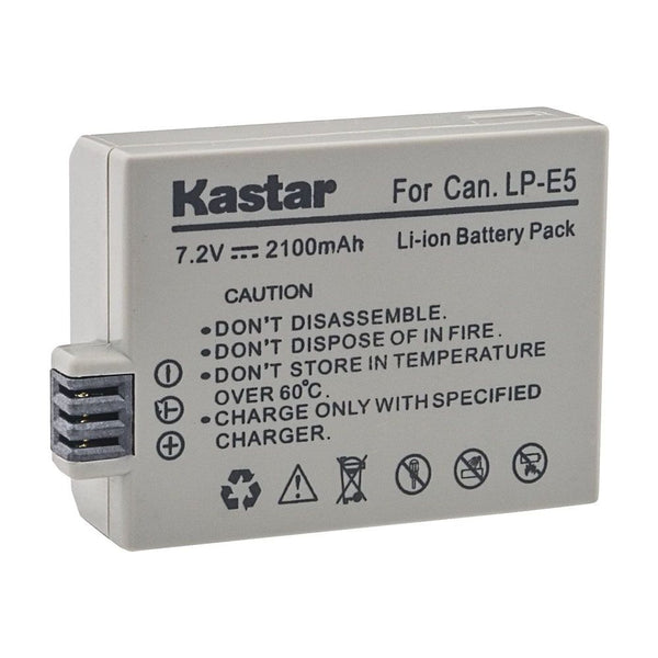Batería Kastar LP-E5 Canon EOS 450D, EOS 500D